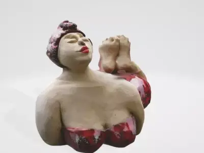 Creative Art Sculpture 3D Asset Low-poly 3D model