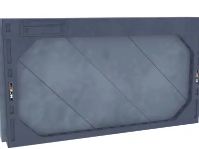 Death Star Blast Door large - 1-6 scale Hottoys 3D print model