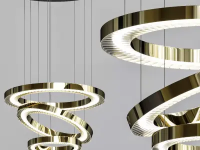 Marchetti Crystal Pendant lamp Canopus LED 3D model