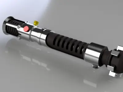 Obi-Wan Episode I Lightsaber 3D print model