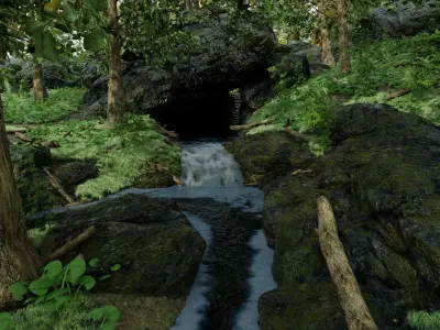 Stream Scene 3D model