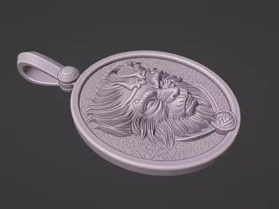 ANGRY MONKEY KING PENDANT DESIGN GOLD 3D print model