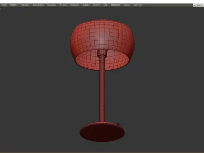 Adesso Brass or Steel Jessica Table Lamp Low-poly 3D model
