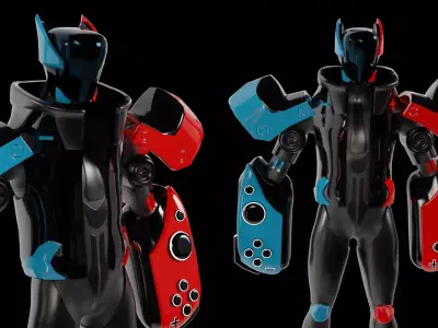 Futuristic Robot - Nintendo Robot 3D model