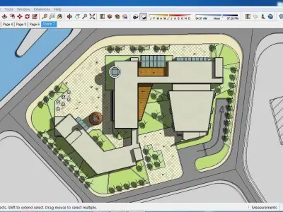 Sketchup Cultral Center E5 3D model
