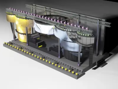 Concert Stage 2 3D model