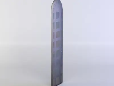 Window tall tower Low-poly 3D model