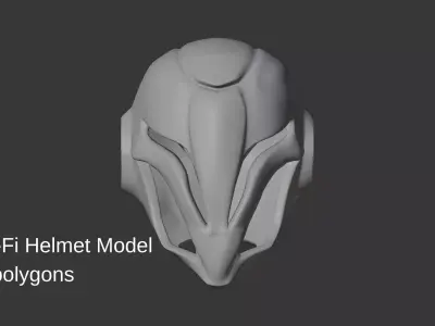 3D Sci-Fi Model Low-poly 3D model