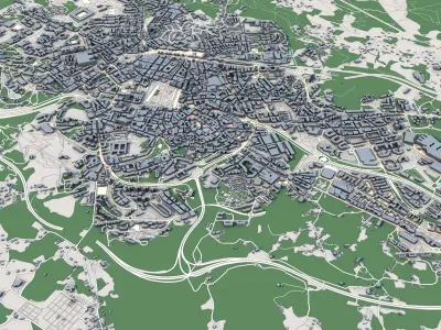 Oviedo City Spain 3D model