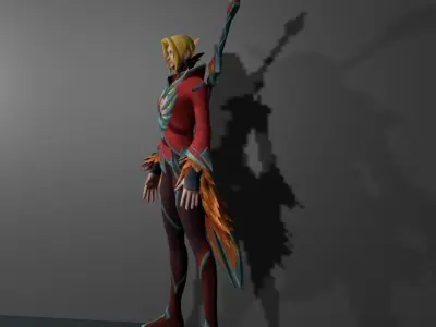 Fiery Dance 3D model