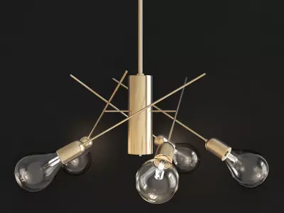 Interia IMPERIALE LED swivel pendant lamp low poly 3d model Low-poly 3D model