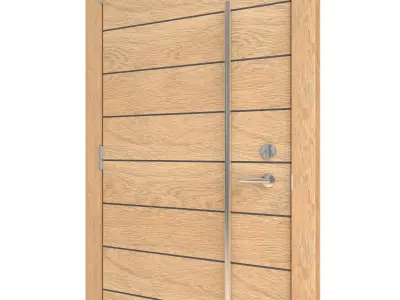 Door Collection-003 Light Wood 3D model