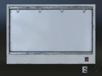 X-Ray Light Box Low-poly 3D model