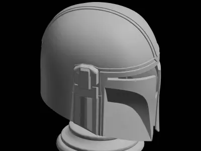 Mandalorian Helmet SciFi 3D Print Model 3D print model