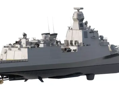 US NAVY  MULTIMISSION COMBAT FRIGATE 3D model