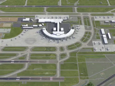Sapporo - New Chitose Airport - CTS Low-poly 3D model