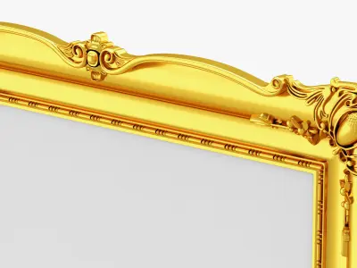 Golden Classic Frame 01 3D model