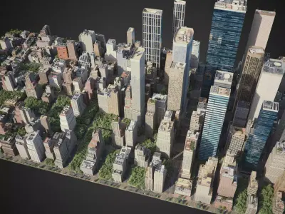 Realistic City R2 3D model