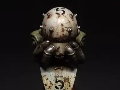 Grenadehead octopus head 3D print model