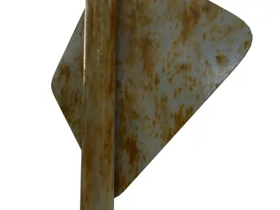 Animal Crossing in Area Road Traffic Sign 3D model