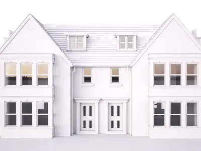 British House Grantchester Road 3D model