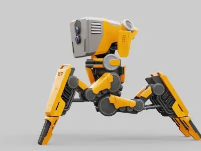 DROID BATTLE ECHO rigged 3D model