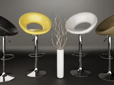 Ring Bar Chair 3D model