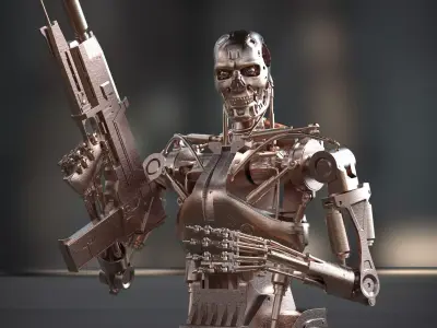 Terminator T-800 Endoskeleton 3d printing  3D print model