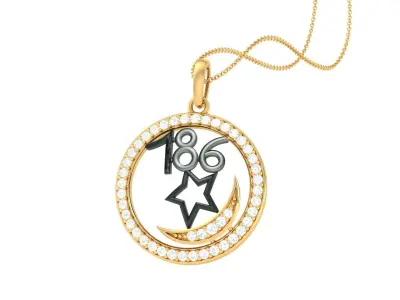 Spiritual 786 Pendant 3D print model