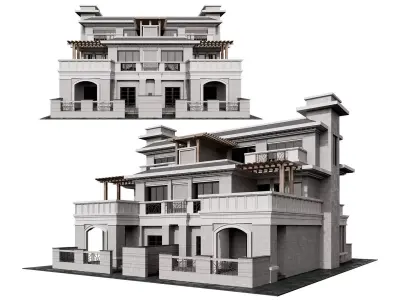 Villa Block 01 3D model