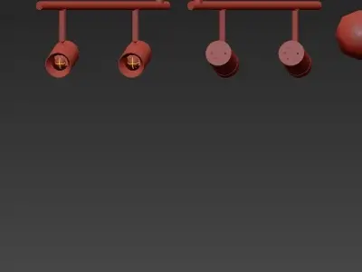 LED Track Lighting 3D model