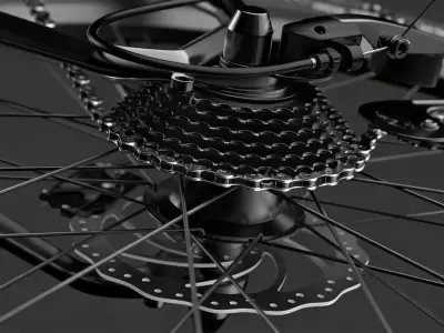 Electrically assisted bicycle 3D model