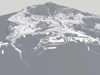 Cityscape Ancona Italy  3D model