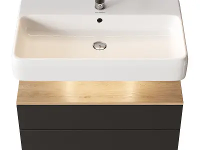 Duravit Qatego Vanity Unit Set 1 3D model