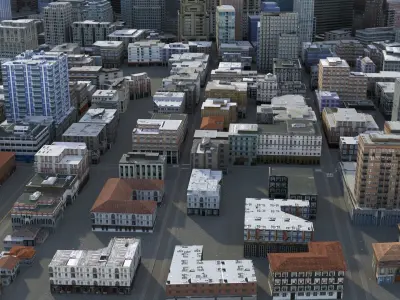 City 84 Low-poly 3D model