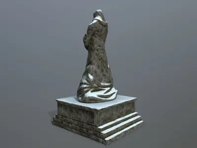 statue Low-poly 3D model