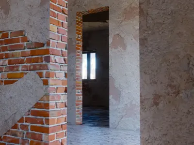 ABANDONED HOUSE Low-poly 3D model