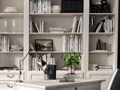 Selva bookcase Mirabeau set sections02 3D model