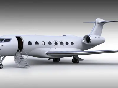  Private Jet Large White Gen 