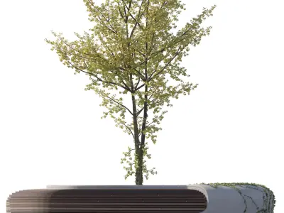 Street Bench Free 3D model purchase
