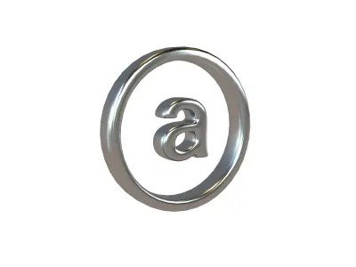 Arweave Coin v1 004 Low-poly 3D model
