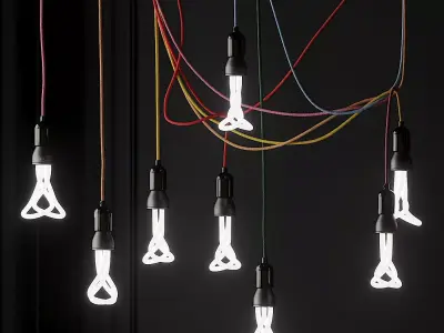 ORIGINAL PLUMEN 001 Chandelier 3D model