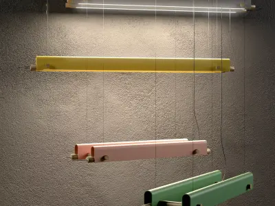 Pendant lamp 3D model 16