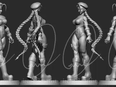 Cammy White - Street Fighter Fanart digital sculptures 3D print model