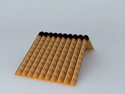 Ceramic Roof Tiles Free 3D model