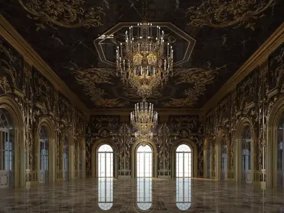 Classic Interior 313 3D model