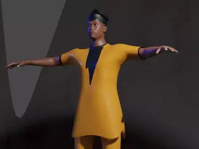 African outfit1 3D model