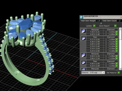 Jewelry ring 381 3D print model