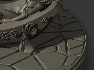 Elizabeth Bathory  Miniature Bloody Countess 3D print model