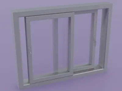 Sliding window - 180x140 V2 Low-poly 3D model
